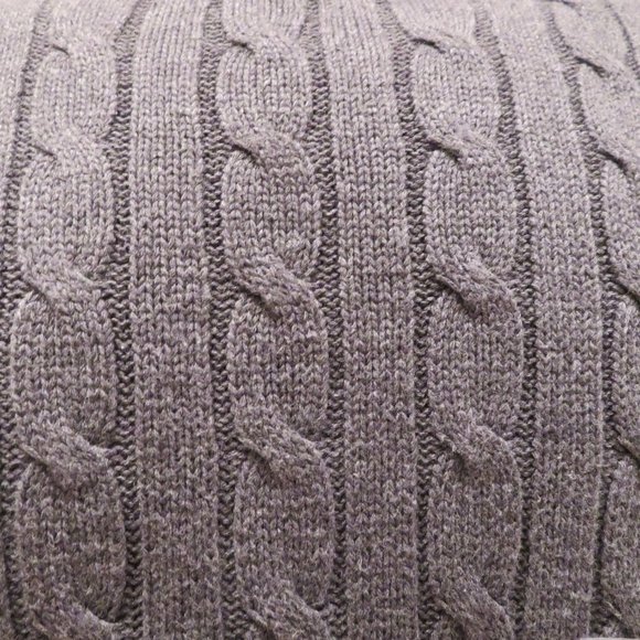 Men XL Gray Sweater Old Navy Pullover Cotton Classic Casual Crew Neck Cable Knit - Picture 3 of 16